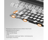 Ajazz AK820 MAX PLUS Avocado Switch Black Gray z ekranem - 1536374 - zdjęcie 11